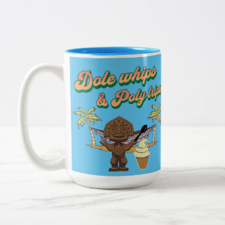 Golpes y tazas polinesias taza de café