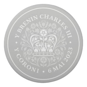 Goma De Borrar Rey Carlos III Real Reino Unido Coronación Emblema