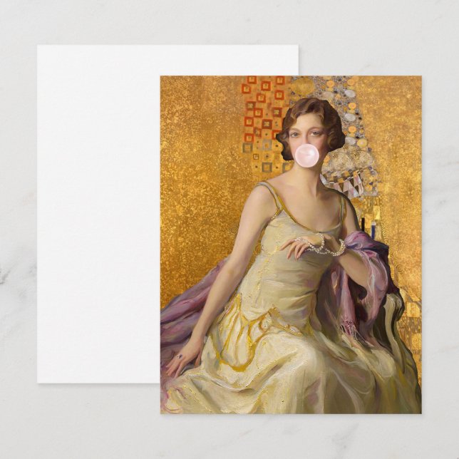 Goma de burbuja dorada Diva (Anverso / Reverso)