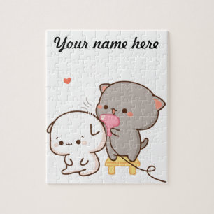 Goma haciendo el peinado Puzzle