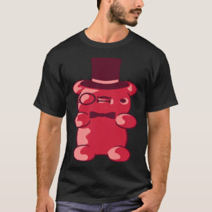 Gomoso Rojo Caballero Gummy Mr Rich Monocle Top Ha