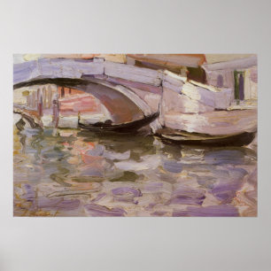 Góndolas por John Singer Sargent, Arte Impresionis