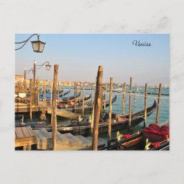 Góndolas, Venecia, Italia, Fotografía, Tarjeta pos