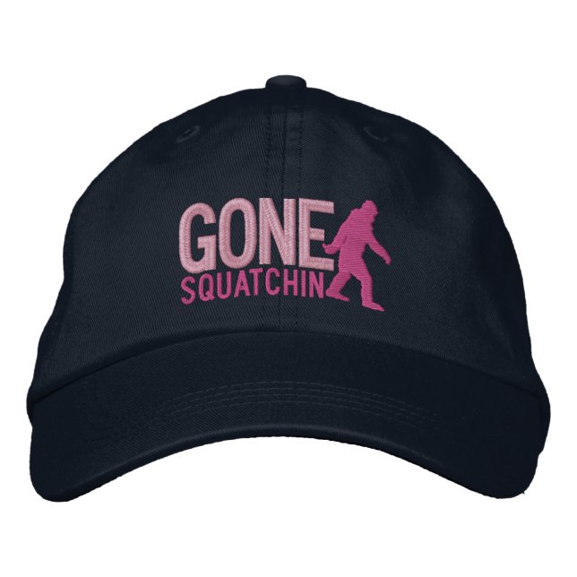 GONE SQUATCHIN gorra grande bordada (Anverso)