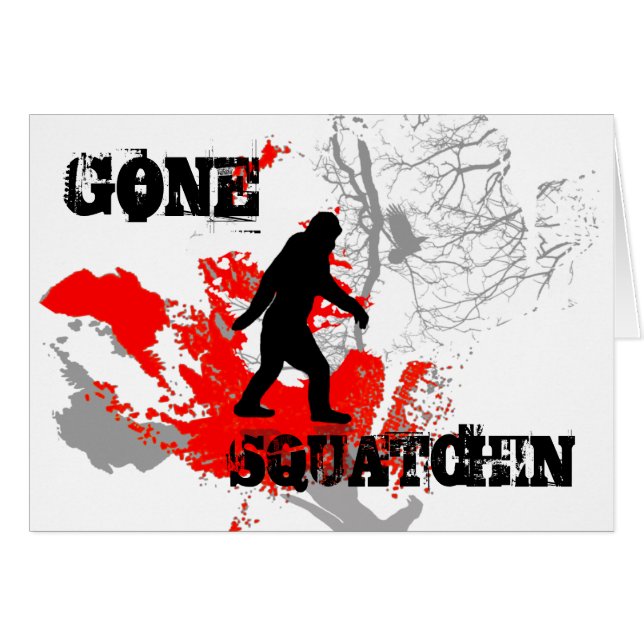 Gone Squatchin, pie negro (Anverso (Horizontal))