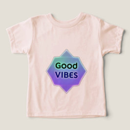 "Good Vibes" Text on Gradient Star Shape