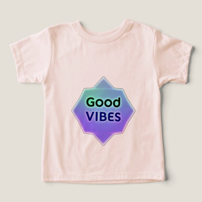 "Good Vibes" Text on Gradient Star Shape (Diseño delantero )
