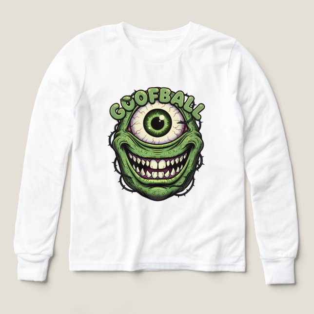 Goofball Monster Eye – Funny Creepy One-Eyed Carto (Diseño frontal)