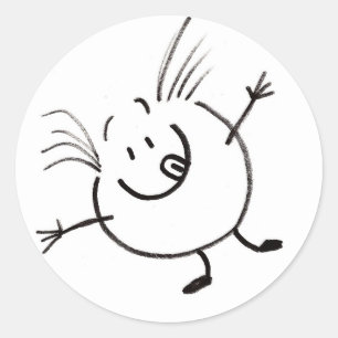 Goofy Doodle Guy Pegatinas - Juego de 20