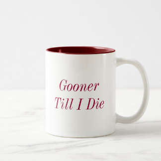 "Gooner hasta mí muero" taza