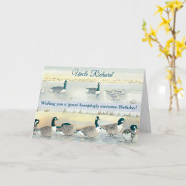 Goose Impresionante tarjeta de cumpleaños del tío 