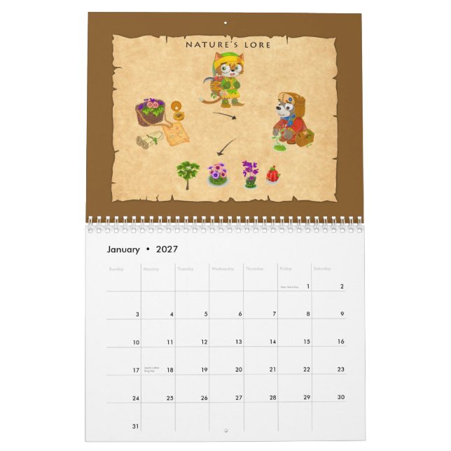 GoPets que hace el calendario a mano 2008 (Jan 2027)