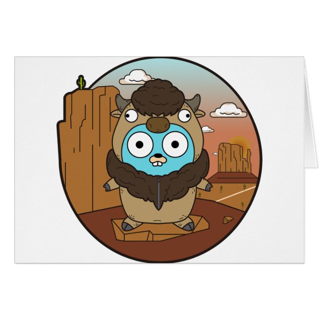 Gopher del búfalo en desierto (Anverso (Horizontal))