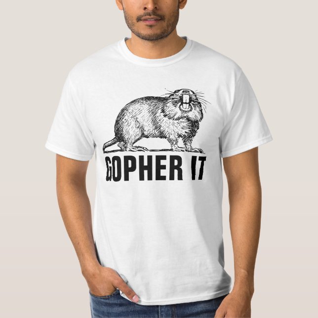 GOPHER ÉL, camisetas divertidas (Anverso)