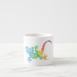 Gordie la taza del café express del Gecko