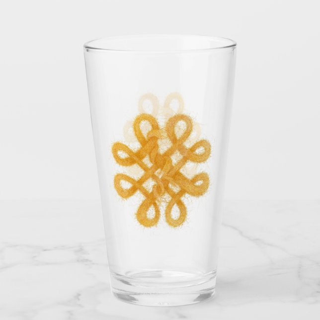 GORDO CELTIC KNOT Pint Vidrio para beber (Anverso)