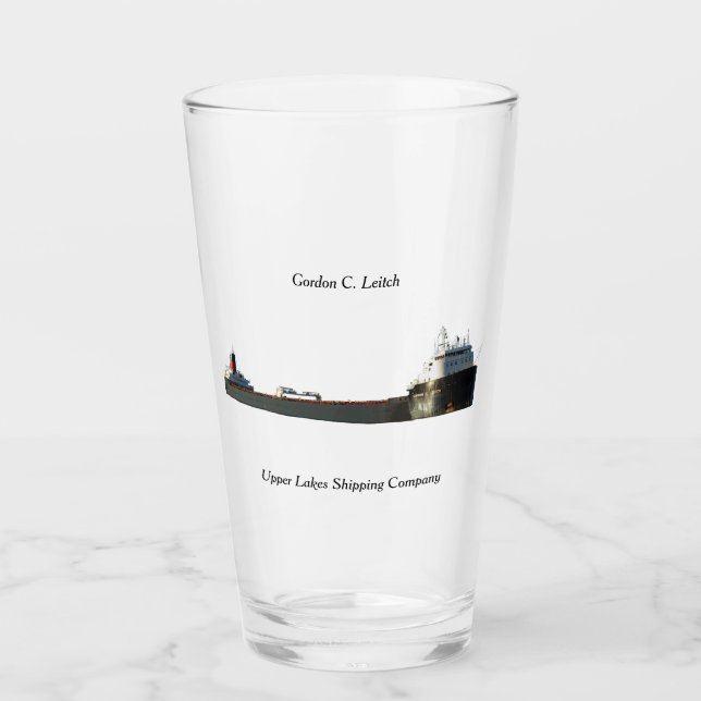 Gordon C. Leitch glass (Anverso)