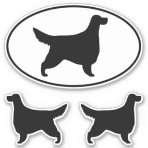 Gordon Setter Dog Silhouettes Vinyl Pegatina Set