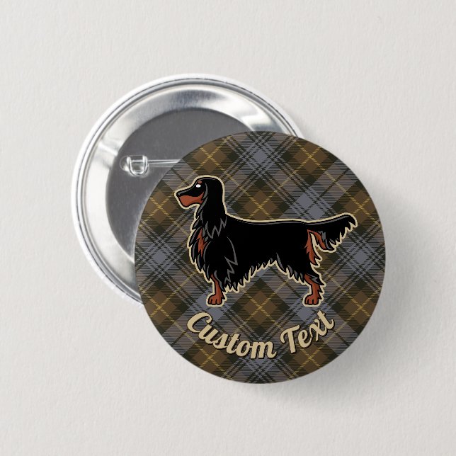 Gordon Setter sobre el botón meteorológico Gordon  (Anverso y reverso)