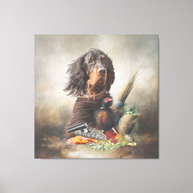 Gordon Setters , Pasión por las Aves , Arte (Anverso)