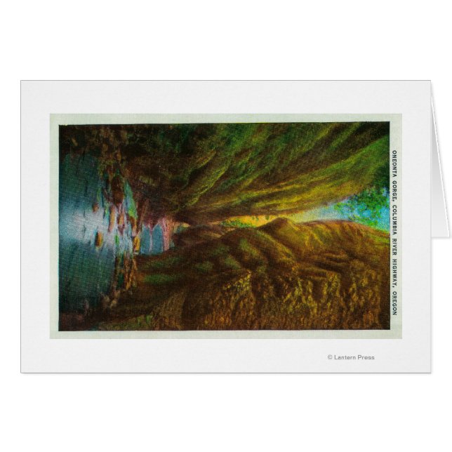 Gorge de Oneonta en la garganta del río Columbia (Anverso (Horizontal))