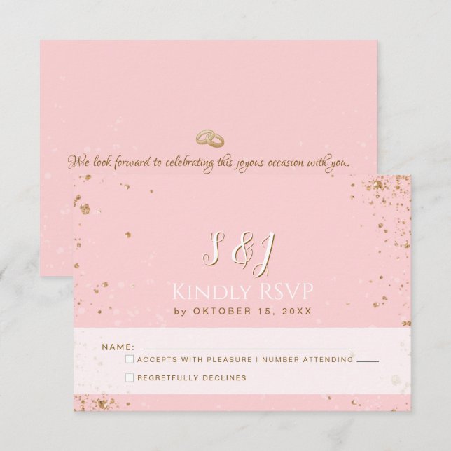 Gorgeo - RSVP 2 rosa dorado (Anverso / Reverso)