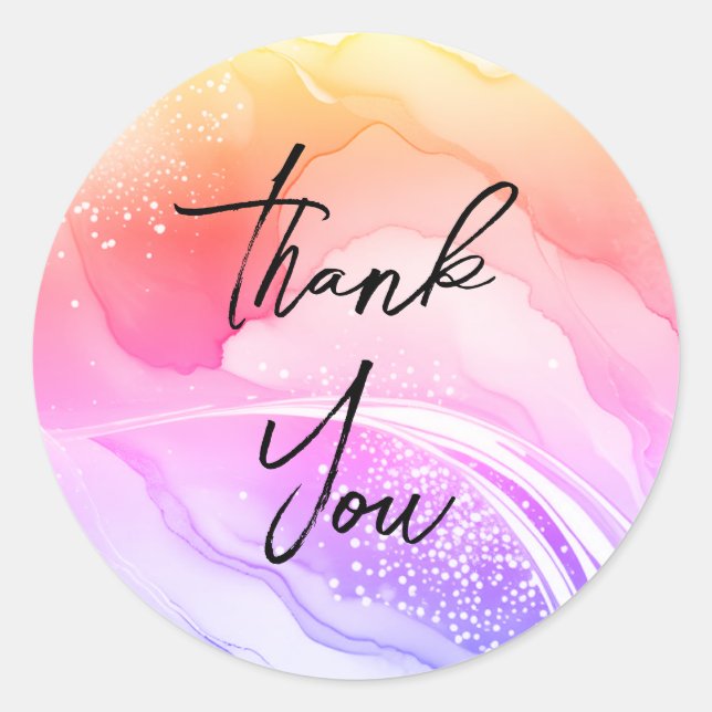 Gorgoge gold gracias pegatinas (Anverso)