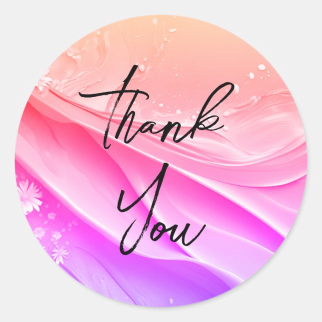 Gorgoge gold gracias pegatinas (Anverso)