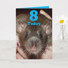Gorgoous agouti rat personalizable 8ª tarjeta de c