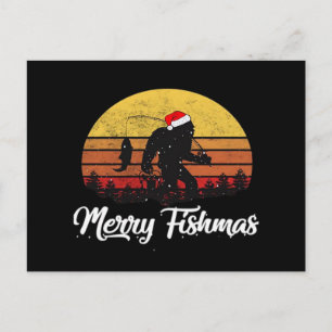 Gorila de Navidad Sombrero de Santa Alegre Pescado