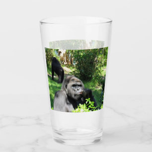 Gorila divertida cara Tumbler / Vidrio agitador