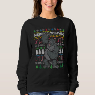 Gorila Navidades feos Sweater Wildlife Series