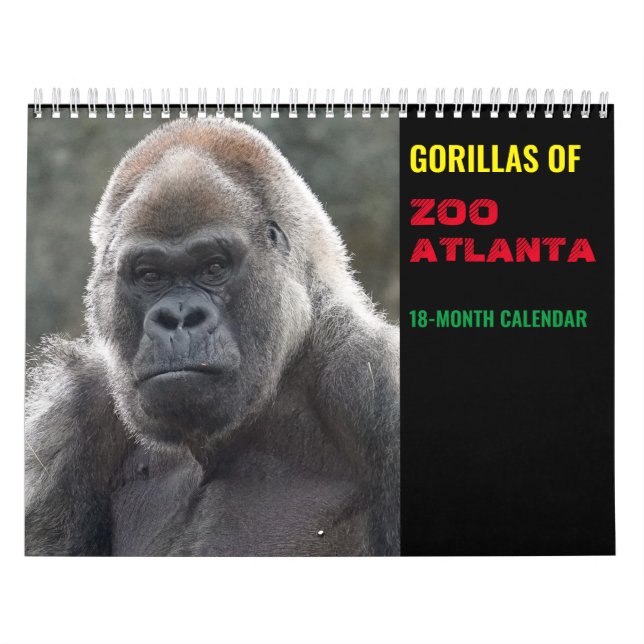Gorilas del Zoológico de Atlanta 2022 Calendario ( (Tapa)