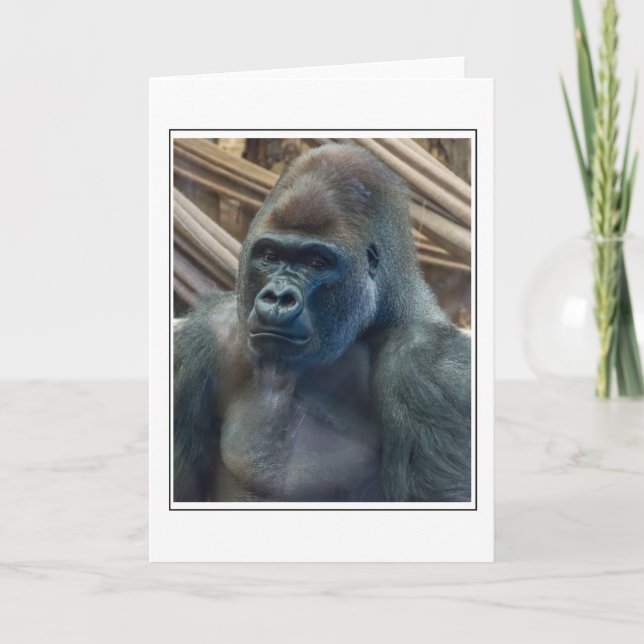 Gorilla arriba tarjeta de bienvenida (Anverso)