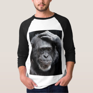 GORILLA Gran Cara, camisetas de simios contemplati
