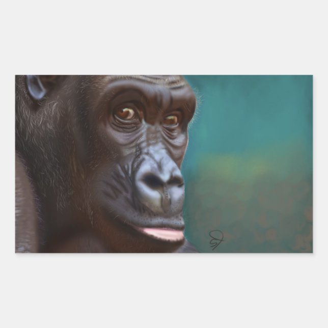 Gorilla pegatina (Anverso)