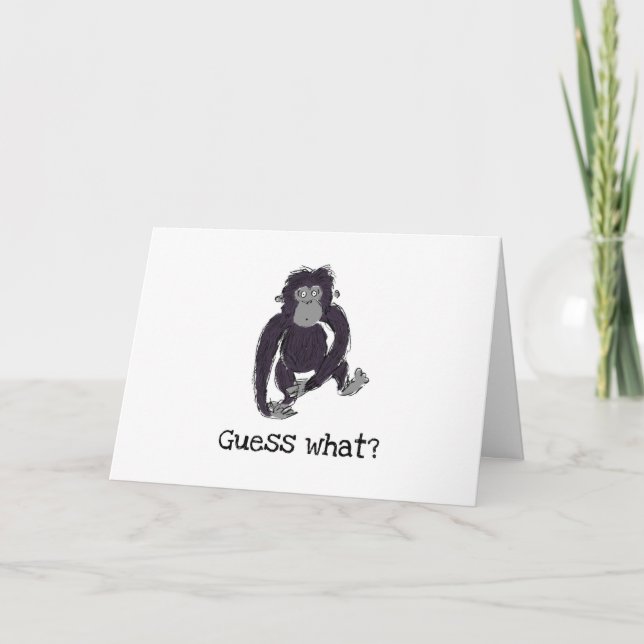 Gorilla-y ama tu tarjeta El día de San Valentín (Anverso)