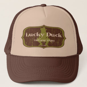 Gorra afortunado del camionero de la granja del