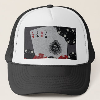 Gorra afortunado del póker