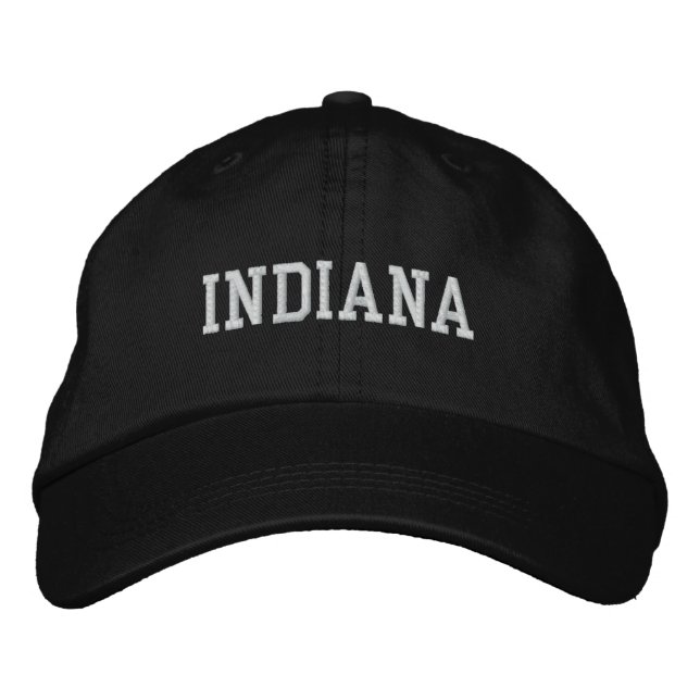 Gorra ajustable de Indiana Embroid Black (Anverso)