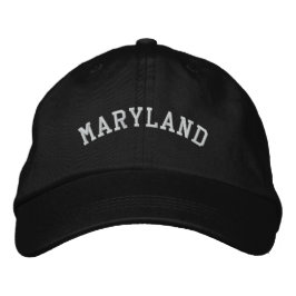 Gorra ajustable de Maryland Embroid Black