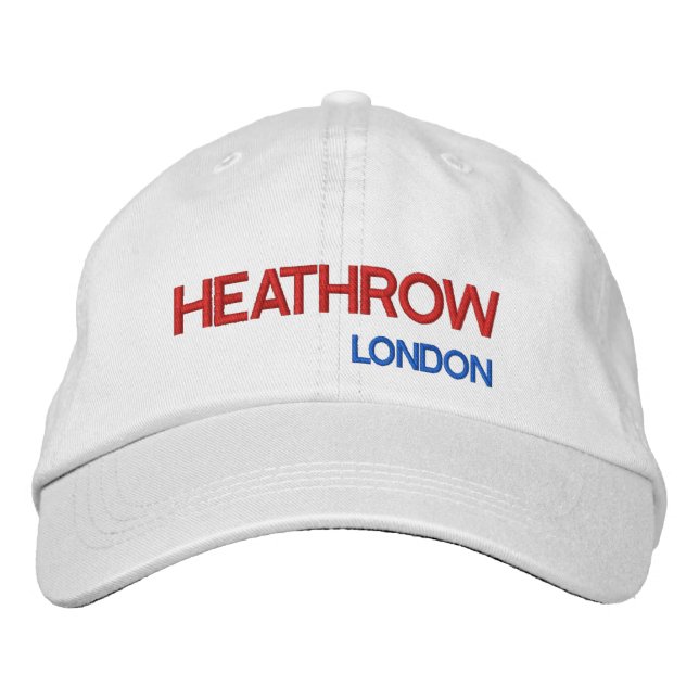 Gorra ajustable del aeropuerto Heathrow de Londres (Anverso)