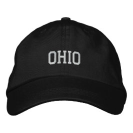 Gorra ajustable Ohio Embroidadas Negro
