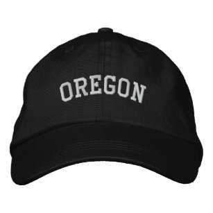 Gorra ajustable Oregon Embroider Negro