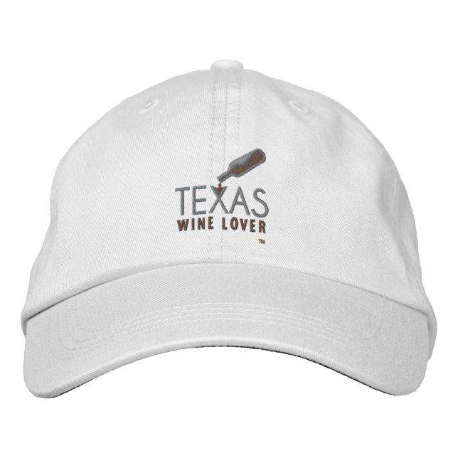 Gorra ajustable para el amante del vino de Texas (Anverso)