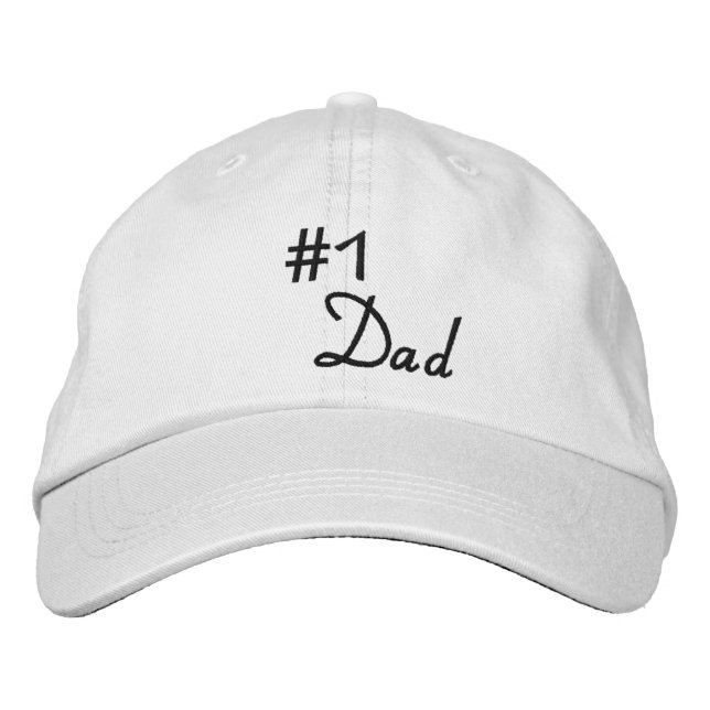 Gorra ajustable personalizado/#1 papá (Anverso)