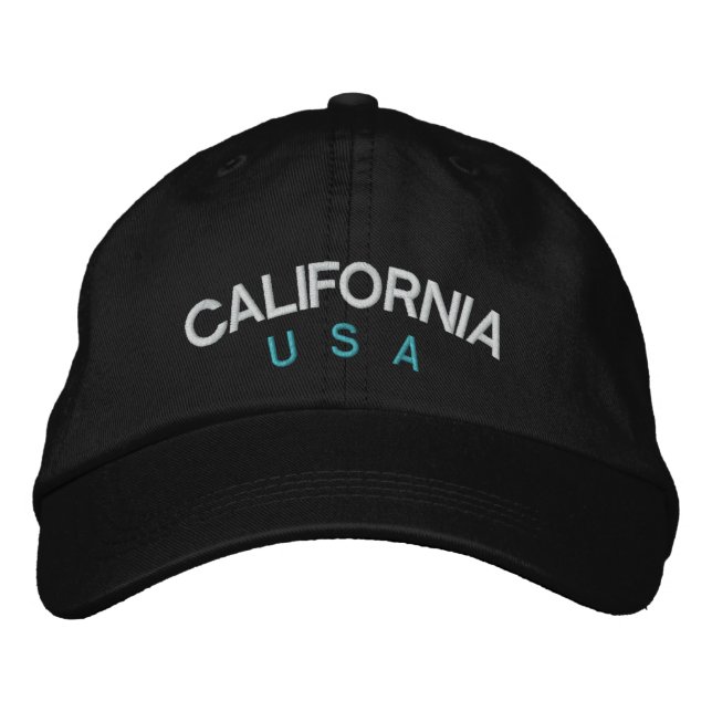 Gorra ajustable personalizado de California USA (Anverso)