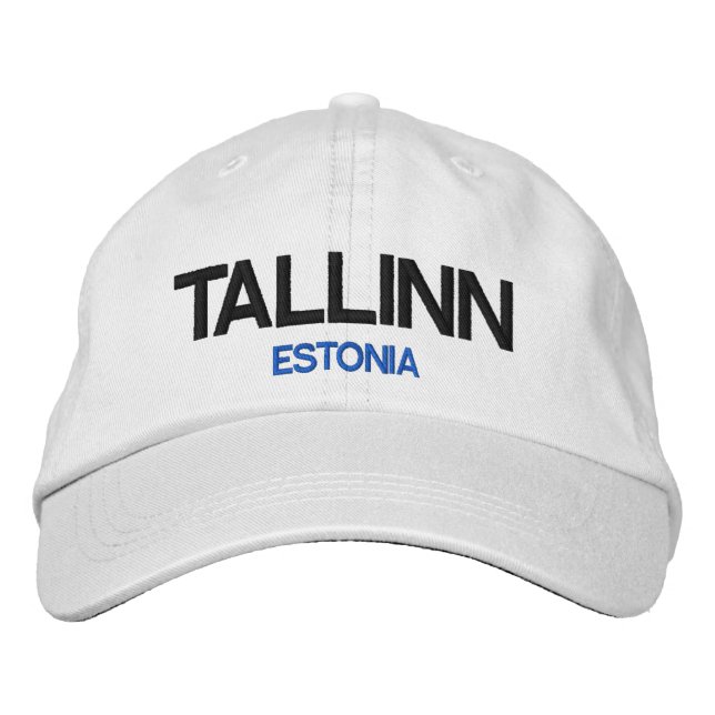 Gorra ajustable personalizado de Tallin en Estonia (Anverso)