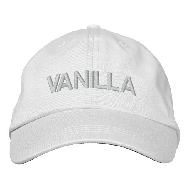 Gorra ajustable personalizado - VANILLA (Anverso)