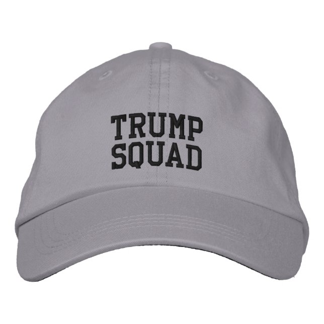 Gorra ajustable Trump Squad (Anverso)